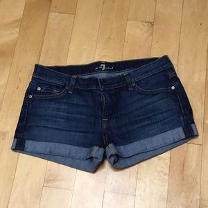 PERFECT CONDITION 7 FAM denim shorts